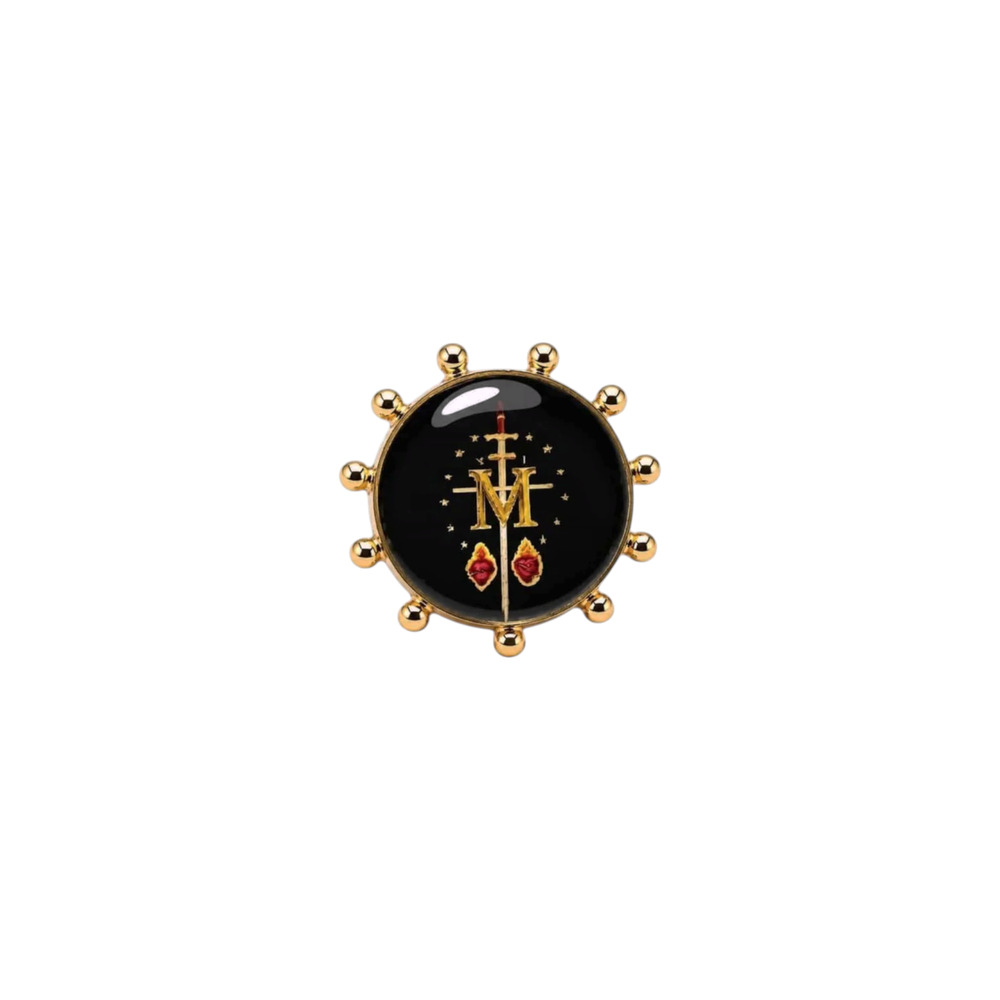 VIRGINS SAINTS & ANGELS VSA Heavenly "M" Ring in Gold 7